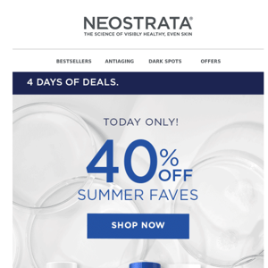 Today's Deal: 40% Off Summer Faves