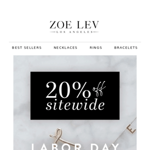 📣  Not a Drill! - 20% OFF everything!