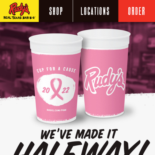 Rudy's Pink Cup is off to a great start!