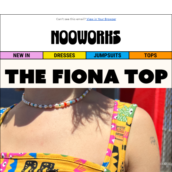 🚨Hot new top alert! FIONA🚨