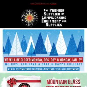 ☃️ Northstar, Trautman, Glass Alchemy & more on sale!