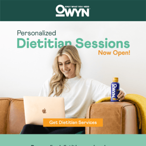 Dietitians Sessions Are Open for January!