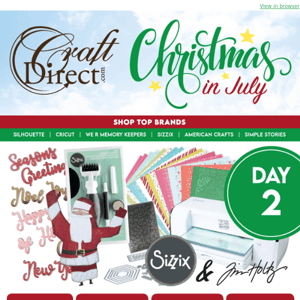 Christmas in July - Sizzix - Day 2 😍