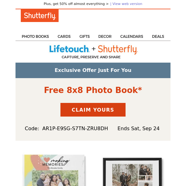 Your exclusive offer is here: COMPLIMENTARY Photo Book