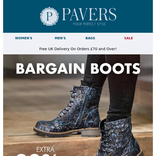Bargain boots on sale now