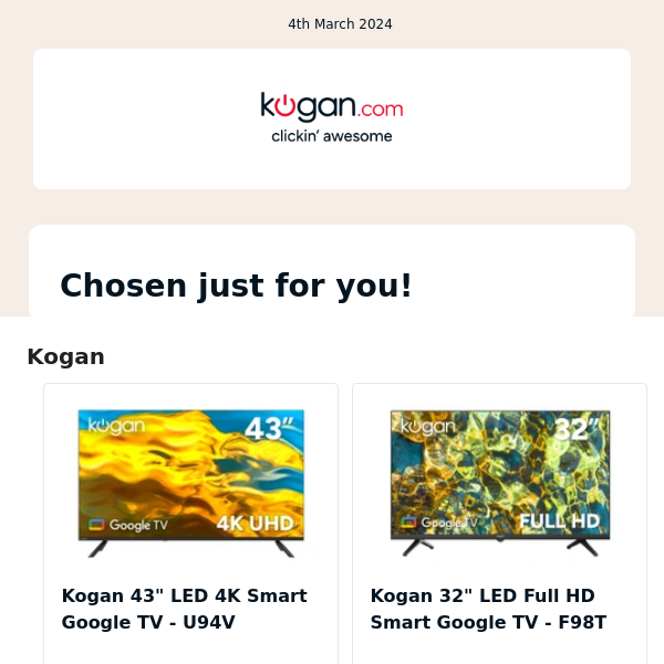 Still looking for Kogan products?
