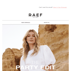 JUST LANDED | The Party Dress Edit