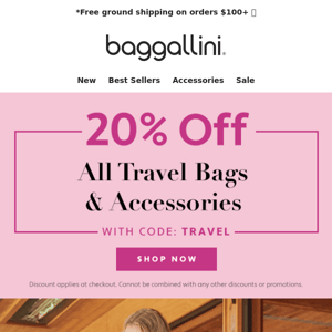 Pack Your Bags 🌴 20% off All Travel Styles