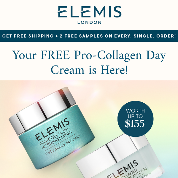 TODAY ONLY: Pick a FREE Pro-Collagen Cream