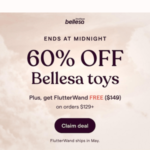 60% off Bellesa + FlutterWand for FREE 🧚