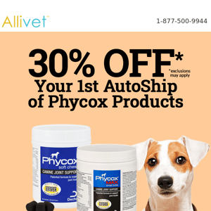 Save 30% on Phycox with AutoShip