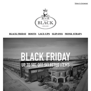 Black Friday Sale Now Live | 50% Off Selected Styles