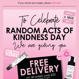 FREE DELIVERY - Random Acts of Kindness Day