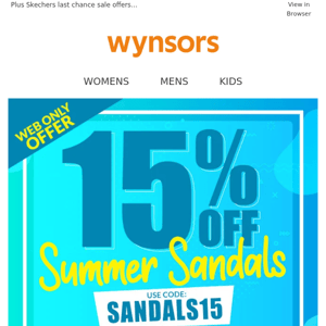 Wynsors on sale discount coupon