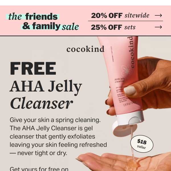 FREE AHA JELLY CLEANSER