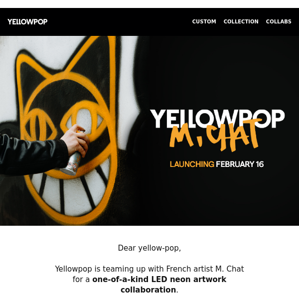 Yellowpop x M. Chat: A Purr-fect Partnership! 🐱