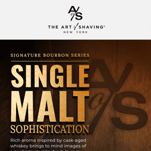 Shave With Single Malt Sophistication