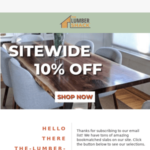 10% Off Sitewide?!