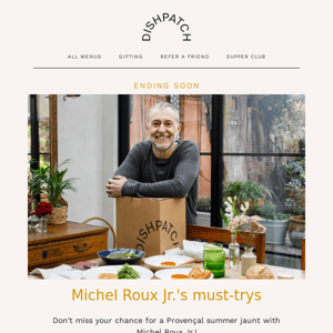 Don't miss Michel Roux Jr.'s summer menus!