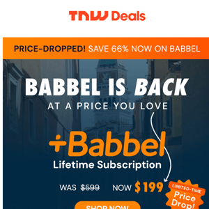 Babbel's Price Drop is BACK!