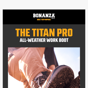 Don't let rain or mud slow you down, try the Titan PRO!