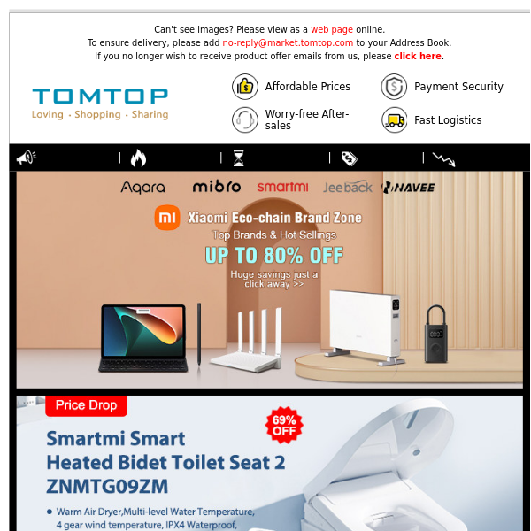 Xiaomi Eco-chain Top Brands Hot Sale - Up To 80% Off