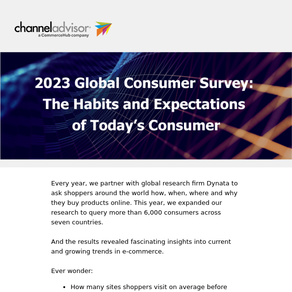 2023 Global Consumer Survey: The Habits and Expectations of Today’s Consumer