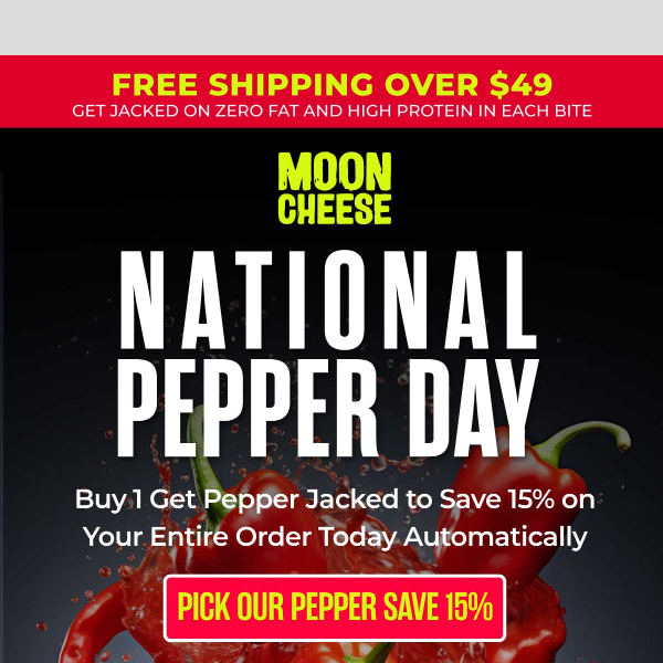 🌶️ 🧀 Ohh so spicy! Save 15% for National Pepper Day