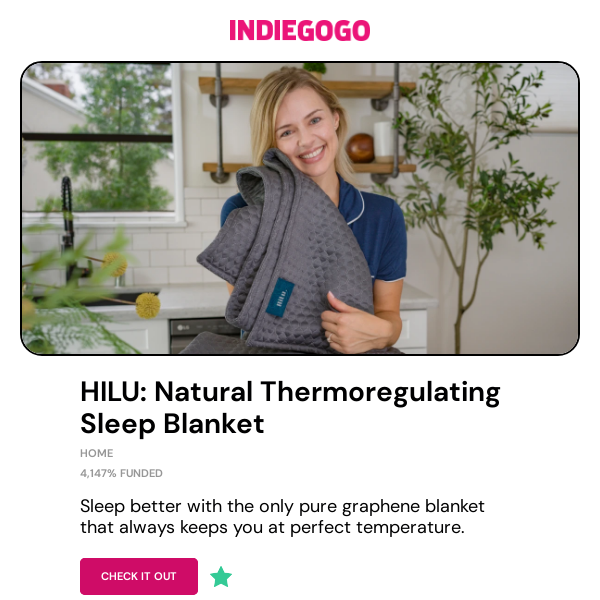 You won't need to worry about summer comfort with this thermoregulating blanket