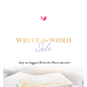 Your faith goals are within reach, friend—Write the Word can help!