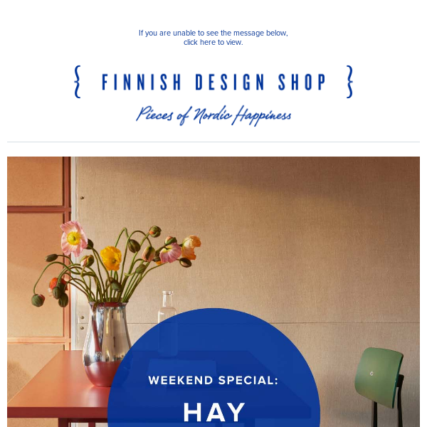 Weekend Special⏳ HAY –20% | Treat yourself to Danish designs