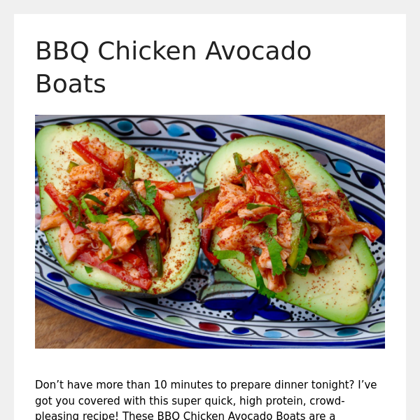Foodie Fitness (Avocado Boats!)
