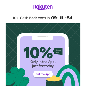 10% Cash Back 🙌 Only in the App