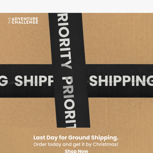 FINAL DAY for ground shipping delivery by Christmas!