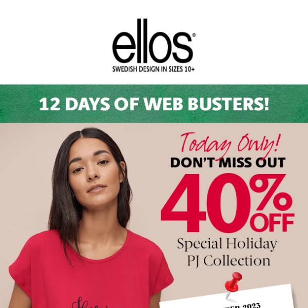 ⚡WEB BUSTER DAY 11: 40% OFF Holiday PJs + $4 Slipper