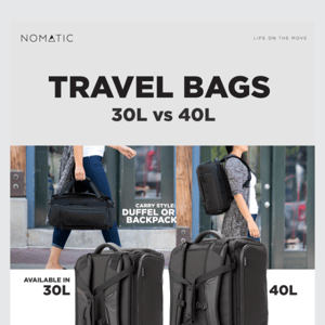 Comparing Our Travel Bags