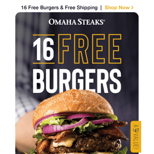 THIS IS NOT A DRILL! 16 FREE burgers!
