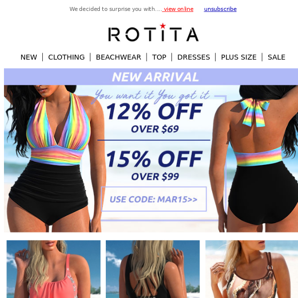 Shop Swimwear for Your Size | Down To $9.99