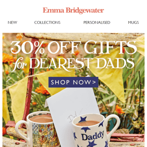 🎉 30% off Father's Day Gifts 