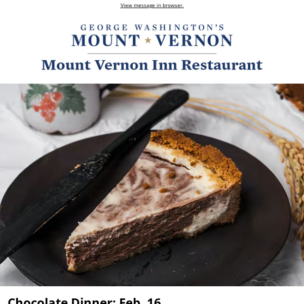 Chocolate Dinner Next Friday