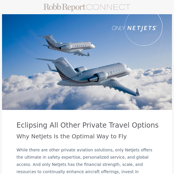 Compare Now: NetJets vs. Other Travel