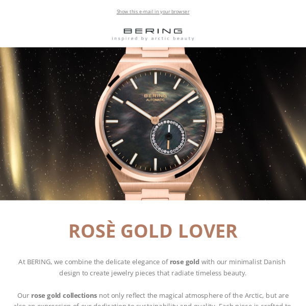 Watches & jewelry for rose gold lovers 🤩