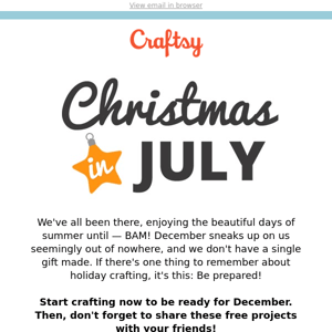 7 Patterns for Christmas in July!