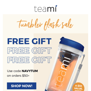 2 hours left ⏰ Free Navy Tumbler!