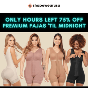 🎁ONLY HOURS LEFT: 75% OFF Premium Fajas. 'Til Midnight!