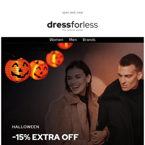 👻 Halloween means: -15% discount on EVERYTHING!