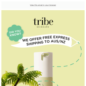 Tribe Skincare is now available worldwide ✈