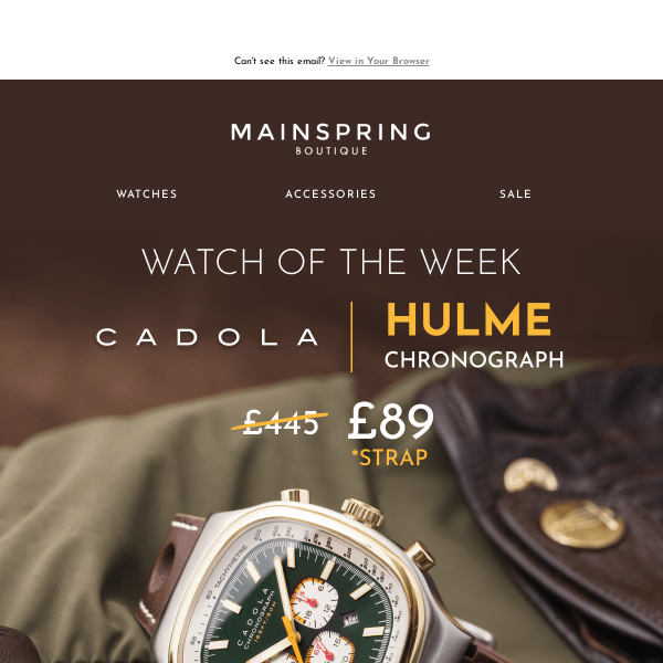 Cadola for under £100 in this week’s Watch of the Week 🚨