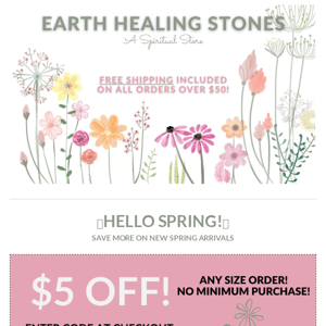 Earth Healing Stones, Your FREE $20 + FREE SHIPPING is Waiting! 💸