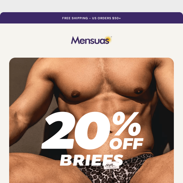 Briefs Sale Closes at Midnight!